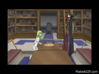 Code Geass C2 Loves Pizza On Make A Gif