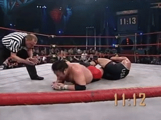 Kurt Angle vs Samoa Joe iron man match part 4 on Make a GIF