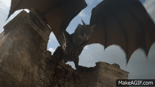 Game of Thrones 6x09 - Daenerys Riding Drogon, Burning the Masters' Ships - S6E9 Dragon Scenes