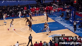 Ben Simmons passes up WIDE OPEN layup 😮 Hawks vs 76ers Game 7 on Make a GIF