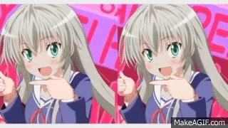 【中二病OPパロ】 邪神共でも恋がしたい! 【這いよれ!ニャル子さん】 on Make a GIF