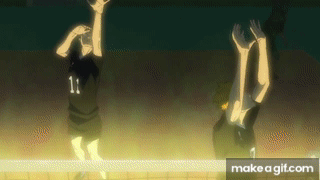 Miya Brother's Quick Attack - Haikyuu! To the Top Episode 14 [4K UHD] on  Make a GIF
