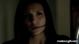 The Vampire Diaries - 3x19 - Elena kisses Damon HOT bed motel