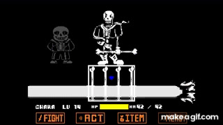 unitale,CYF] Disbelief papyrus full battle!&Some easter eggs [undertale  fangame] from ink sans boss fight simulator Watch Video 