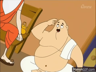 The Lazy Brahmin | Cartoon Channel | Famous Stories | Hindi Cartoons |  Moral Stories on Make a GIF