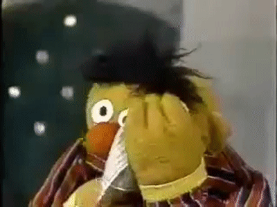 Sesame Street - Bert is sad on Make a GIF