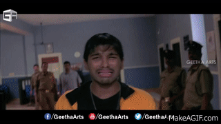 Allu Arjun Telling His Love Story to Manoj Bajpai | Happy Movie Comedy  Scene | Genelia on Make a GIF
