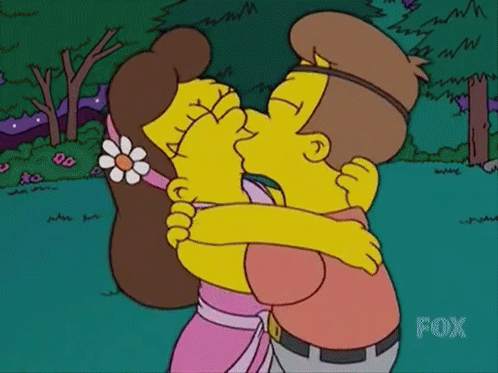 Homer marge kiss