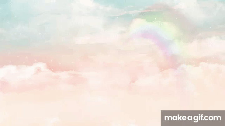 Free to Use Motion Graphic Video Background - [ cute / kawaii / aesthetic /  clouds / pastel sky ] on Make a GIF
