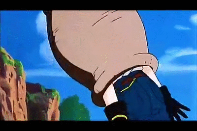 Cell absorbs Android 18! on Make a GIF.