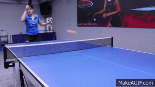 Table Tennis : Top Spin Forehand in Ping Pong on Make a GIF