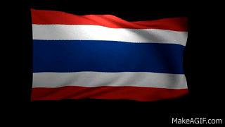 3D Rendering of the Thailand Flag Waving in the Wind Stock Footage on Make  a GIF