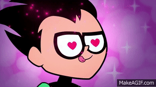Teen Titans Go Robin Falls In Love With Cyborg And Beast Boy On Make A Gif