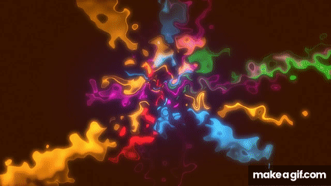 Animaton - VFX - Funky Color Splash Background on Make a GIF