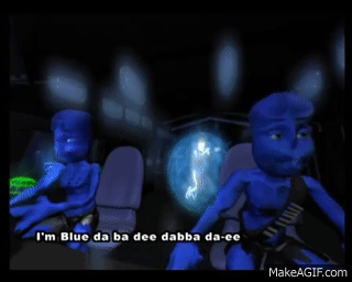 Eiffel 65 - Blue (Da Ba Dee) (Original Video with subtitles) on Make a GIF
