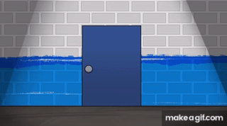 Gametoons gold (rainbow friends) jumpscare on Make a GIF