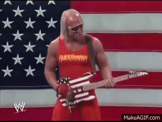 Hulk hogan discount real american gif