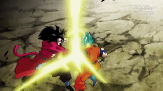 super dragon ball heroes ep 39(ssbe gogeta and ssj4 limit breaker gogeta vs  fu)4k ultra hd on Make a GIF