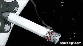 Anime smoke GIF on GIFER  by Cordafym