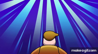 Gametoons gold (rainbow friends) jumpscare on Make a GIF
