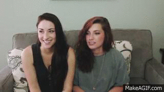 ally hills laughing on Make a GIF