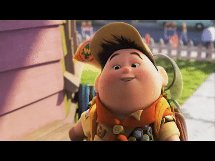 Up | Escena: 'Russell y Carl se conocen' | Disney · Pixar Oficial on Make a  GIF