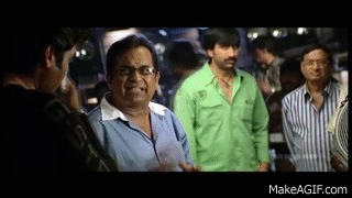 Neninthe Movie Comedy Scenes Back to Back || Ravi Teja, Brahmanandam || Sri  Balaji Video on Make a GIF