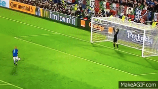 Italy - Germany penalty Zaza miss on Make a GIF
