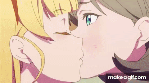 Kiss Anime GIF - Kiss Anime Ally Val - Discover & Share GIFs