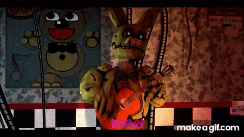 Springtrap Animated springtrap singing on Make a GIF