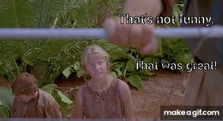 Dr Grant Electric Fence Jurassic Park on Make a GIF