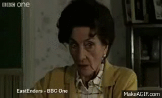 eastenders cigarette explosion gif Some of Dot (Cotton) Branning's best moments on EastEnders on Make a GIF