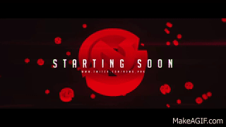 Stream Starting Soon Red GIF