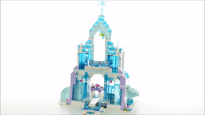Lego Disney 41148 Elsa´s Magical Ice Palace - Lego Speed Build Review ...