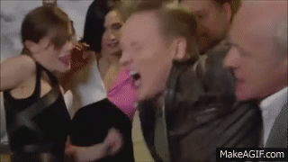 Emma Watson kicks a man in the balls on Make a GIF.