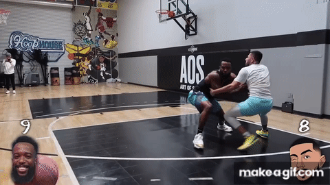 CASH Vs BRAWADIS Basketball 1v1 Heated Game On Make A GIF