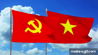 Thái Triển] Cờ Đảng - Cờ nước Việt Nam tung bay trời xanh on Make ...