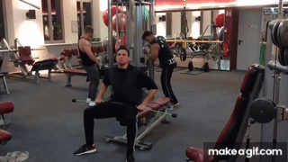 Funny Gym Video : How a Guy Making Workout in the gym with lot of ...