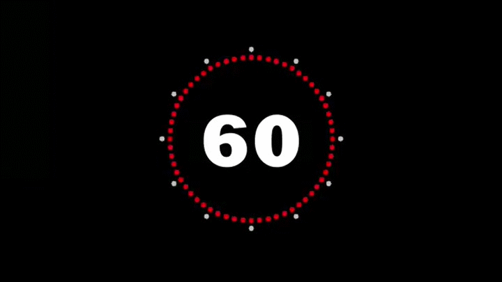 60sec Countdown Timer 1min/ Compte à rebours d'une minute on Make a GIF