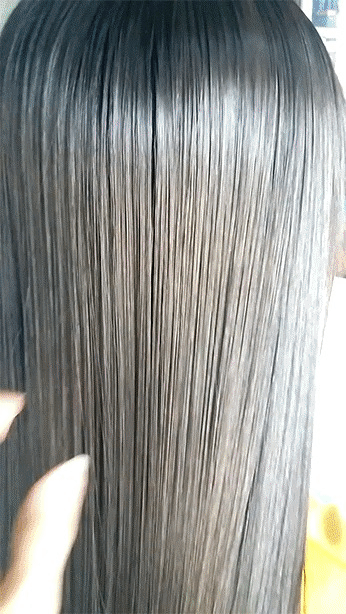 silky shiny hair on Make a GIF