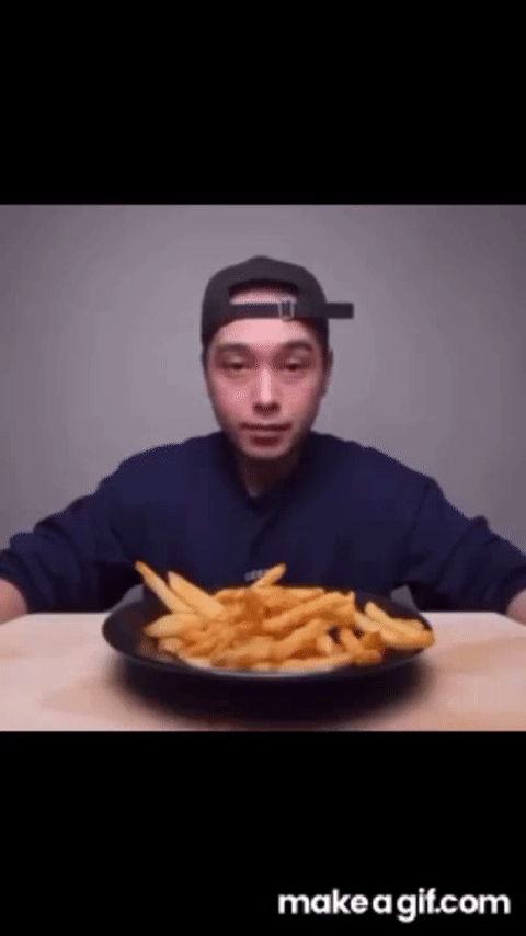 Are these the worlds most crispy fries ? Meme on Make a GIF