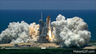 space shuttle launch gif