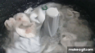 Lavadora redonda chaca chaca KOBLENZ lavando ropa blanca PRIMERA PARTE on  Make a GIF