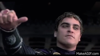 Commodus Gives a Thumbs Down