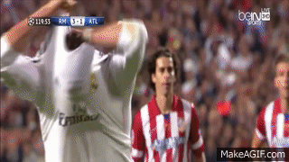 Cristiano Ronaldo:I want to score another 400 goals!~ Real Madrid vs  Atletico 3:0 UCL 2017 on Make a GIF