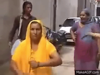 WhatsApp Funny Dance Video - Funny Dance By Indian Aunty on Make a GIF