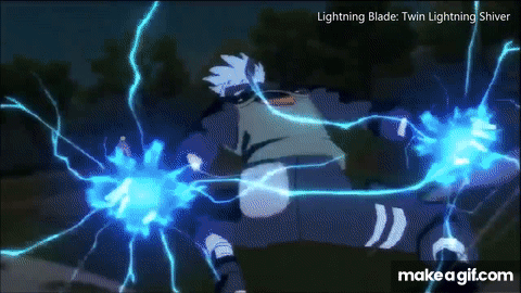 kakashi lightning blade gif