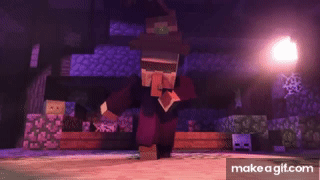 Witch Encounter - Minecraft Animation - Slamacow on Make a GIF