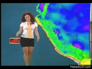 Sexy Weather Girl Strips While Reporting East Coast Blizzard On Make A Gif