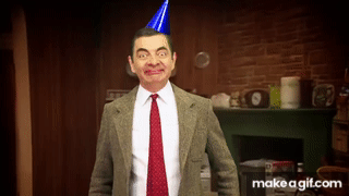 Birthday Cake | Handy Bean | Mr Bean Official on Make a GIF